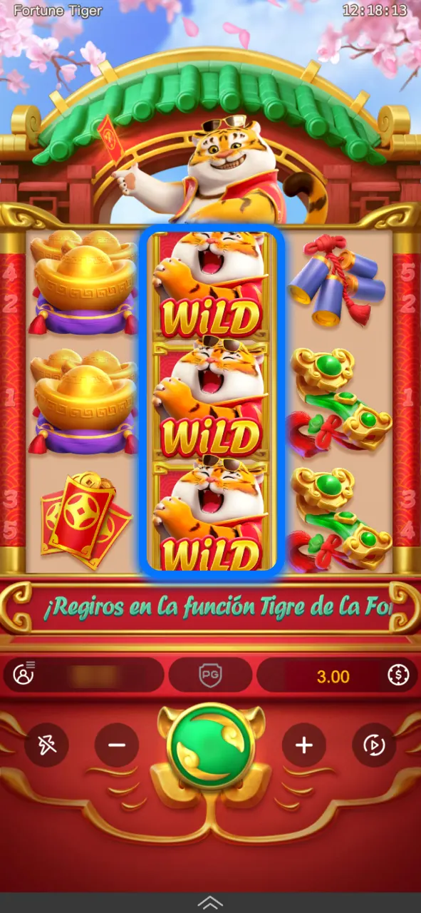 Alinea simbolos en Fortune Tiger, activa la funcion especial y gana en 1win.