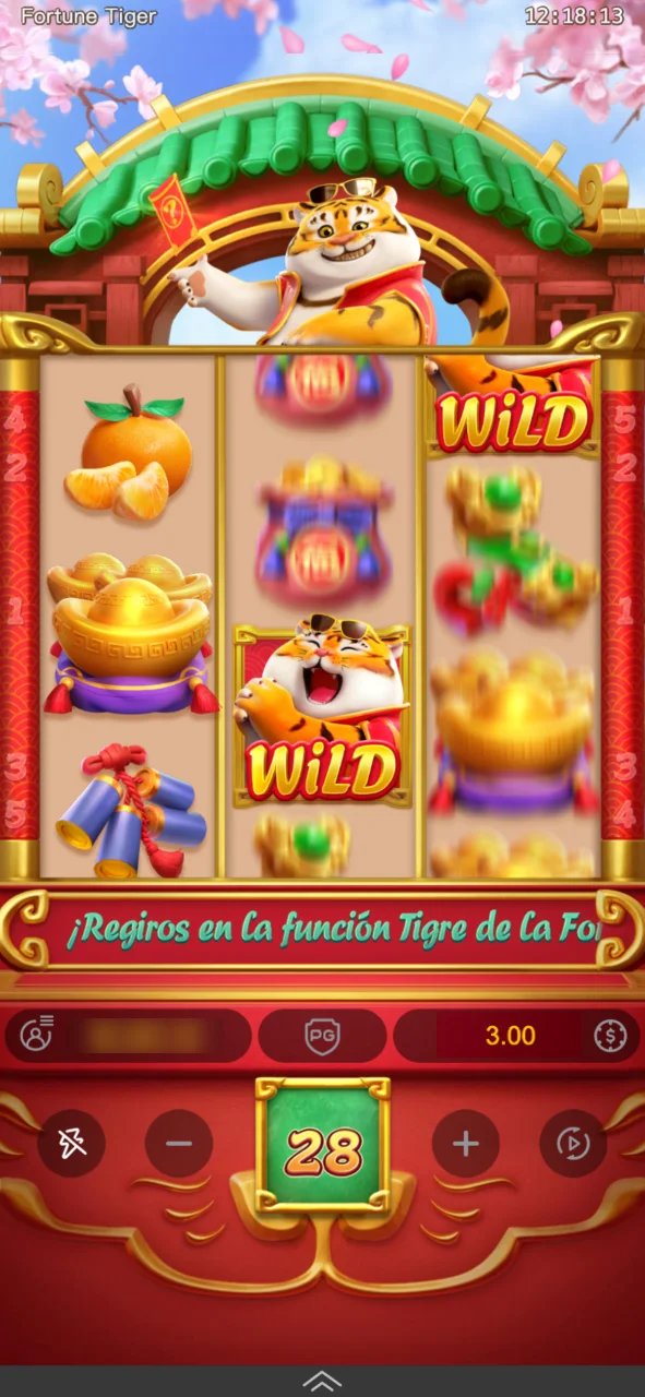 Explora la interfaz del juego Fortune Tiger y prueba tu suerte en 1win.